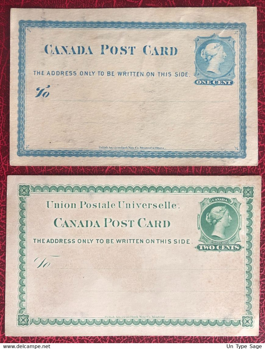 Canada, 2 Entiers Carte Postale (neuf) - (A209) - Covers & Documents