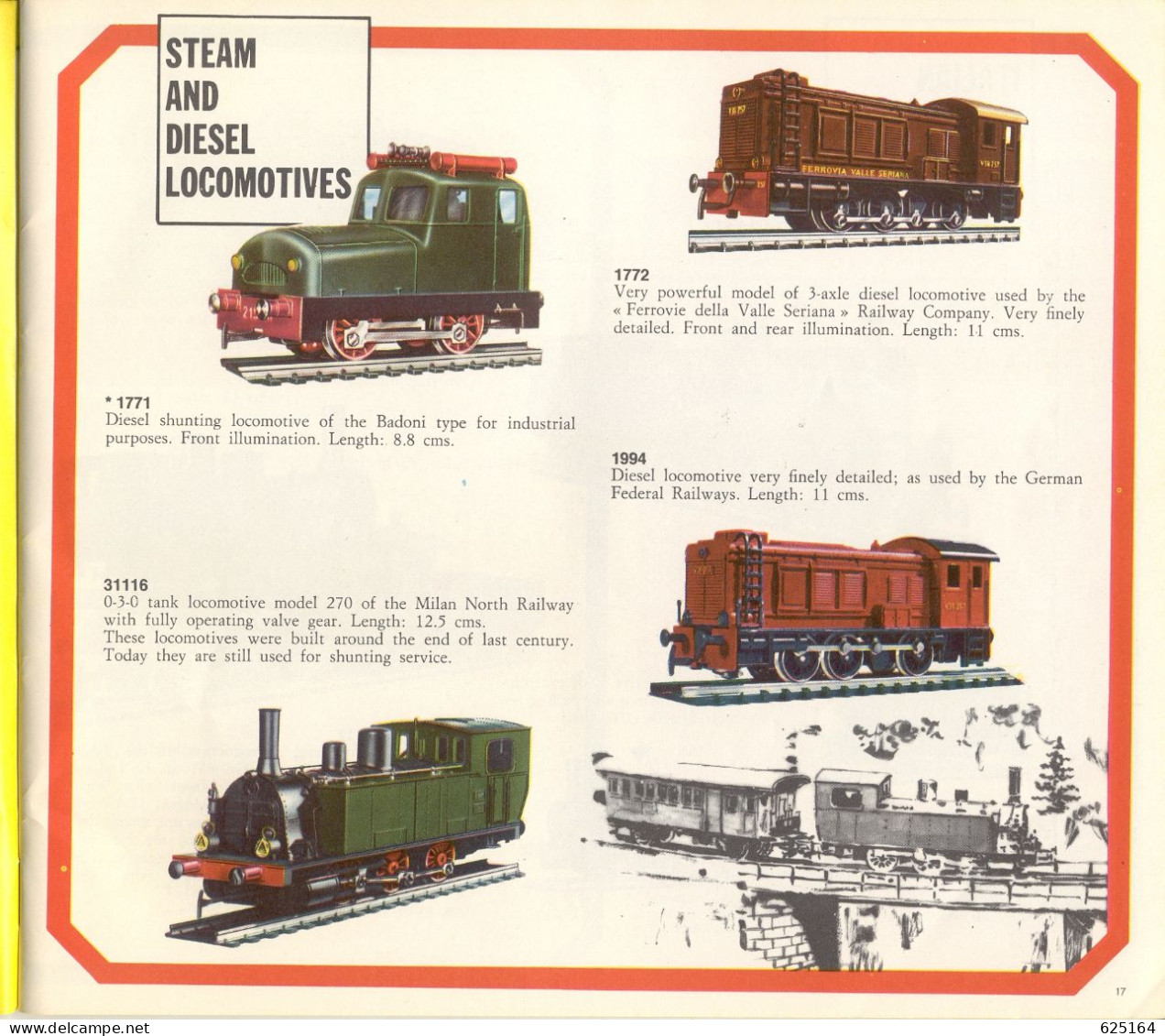 Catalogue RIVAROSSI 1966-67 Trix Gauge HO English Edition Tramway RR - Englisch