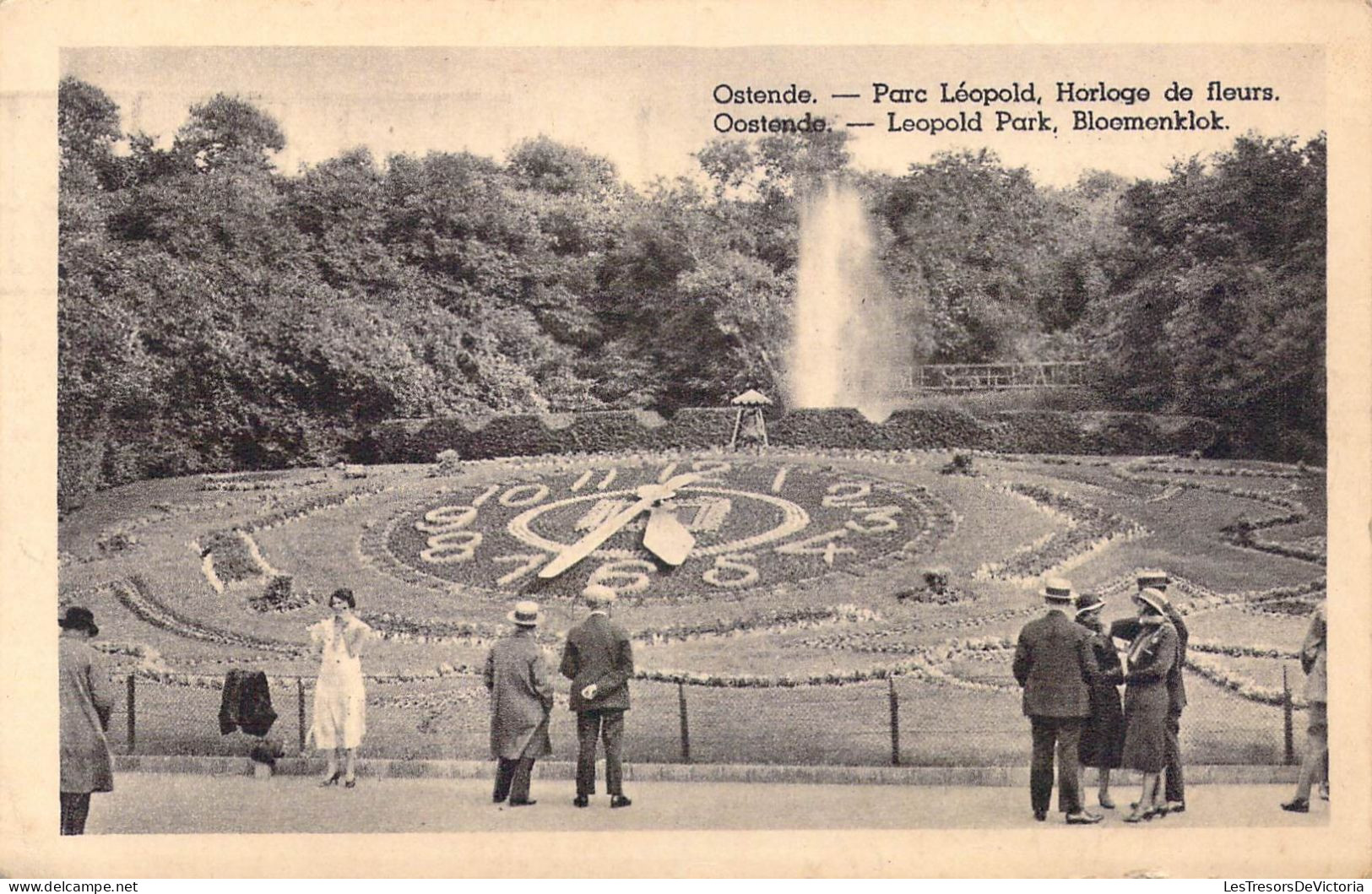 BELGIQUE - Ostende - Parc Léopold, Horloge De Fleurs - Carte Postale Ancienne - Oostende