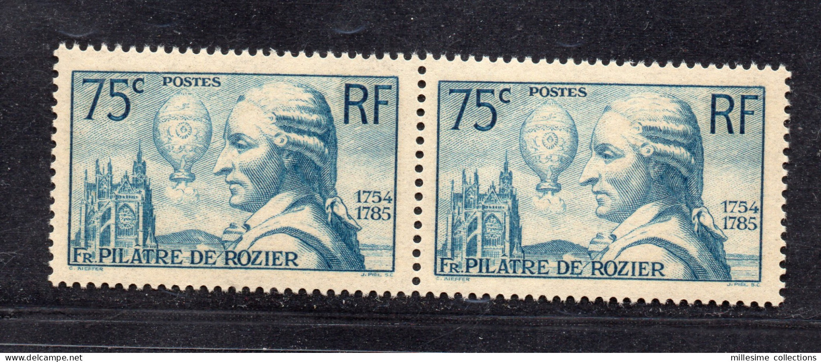 + COTE 90 E  / SUPERBE PAIRE No313 PILATRE DE ROZIER NEUF LUXE *** - Neufs