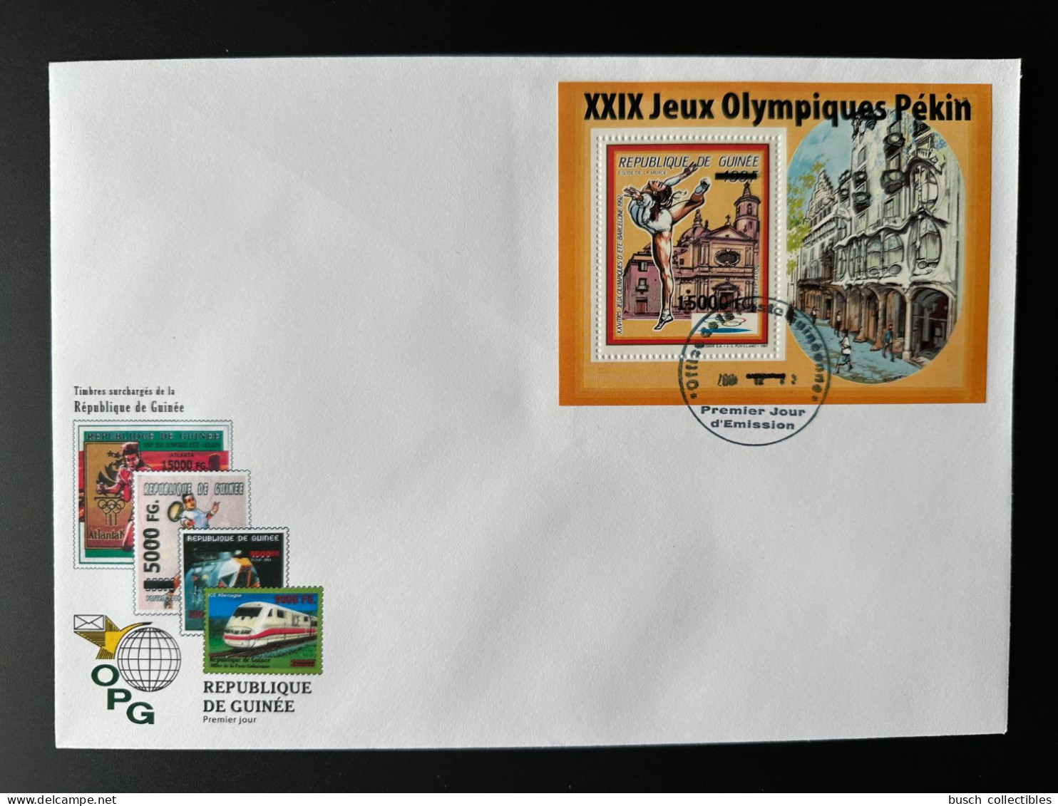 Guinée Guinea 2008 FDC Mi. Bl. 1639 Surchargé Overprint Olympic Games Barcelona 1992 Beijing Pekin Jeux Olympiques 2008 - Summer 1992: Barcelona