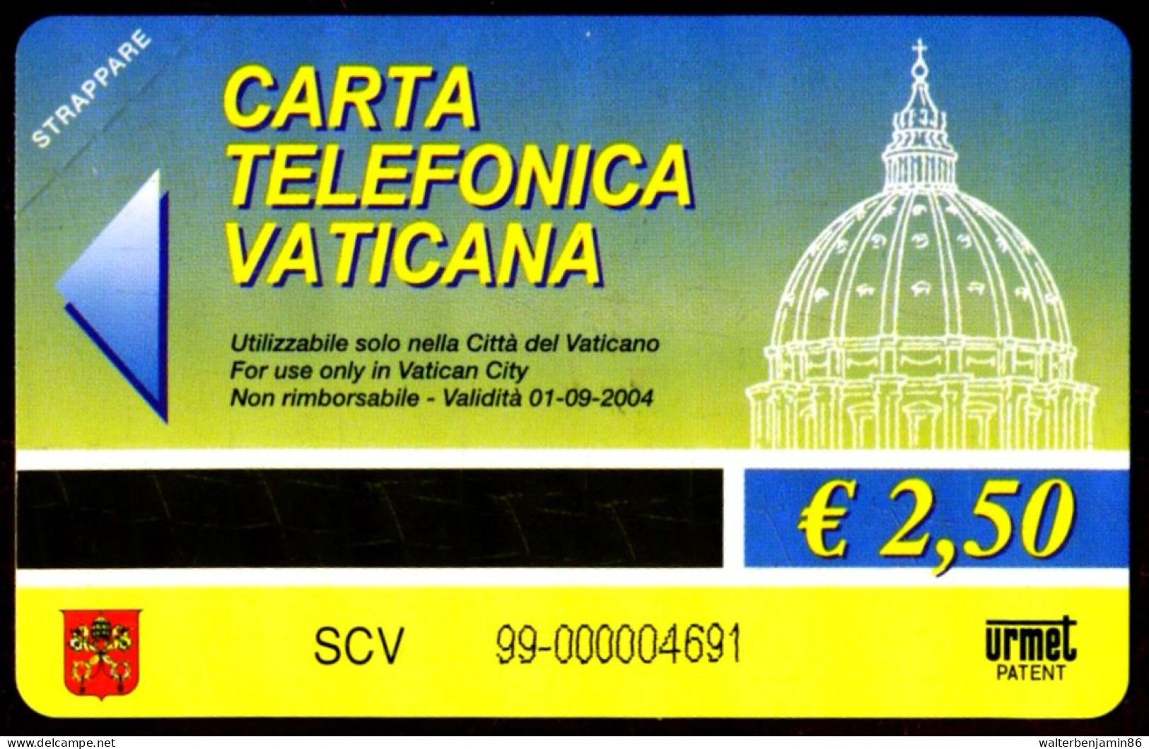 G VA 99 C&C 6099 SCHEDA TELEFONICA NUOVA MAGNETIZZATA VATICANO 150° ANNIVERSARIO FRANCOBOLLO - Vatican