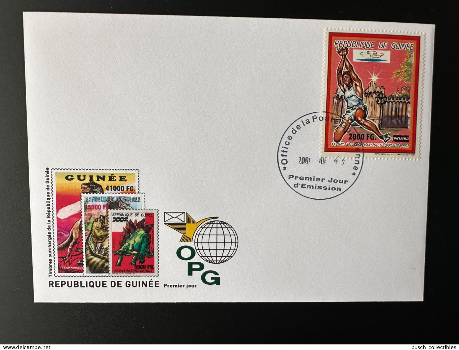 Guinée Guinea 2009 FDC Mi. 6719 Surchargé Overprint Olympic Games Barcelona 1992 Jeux Olympiques Olympia - Sommer 1992: Barcelone