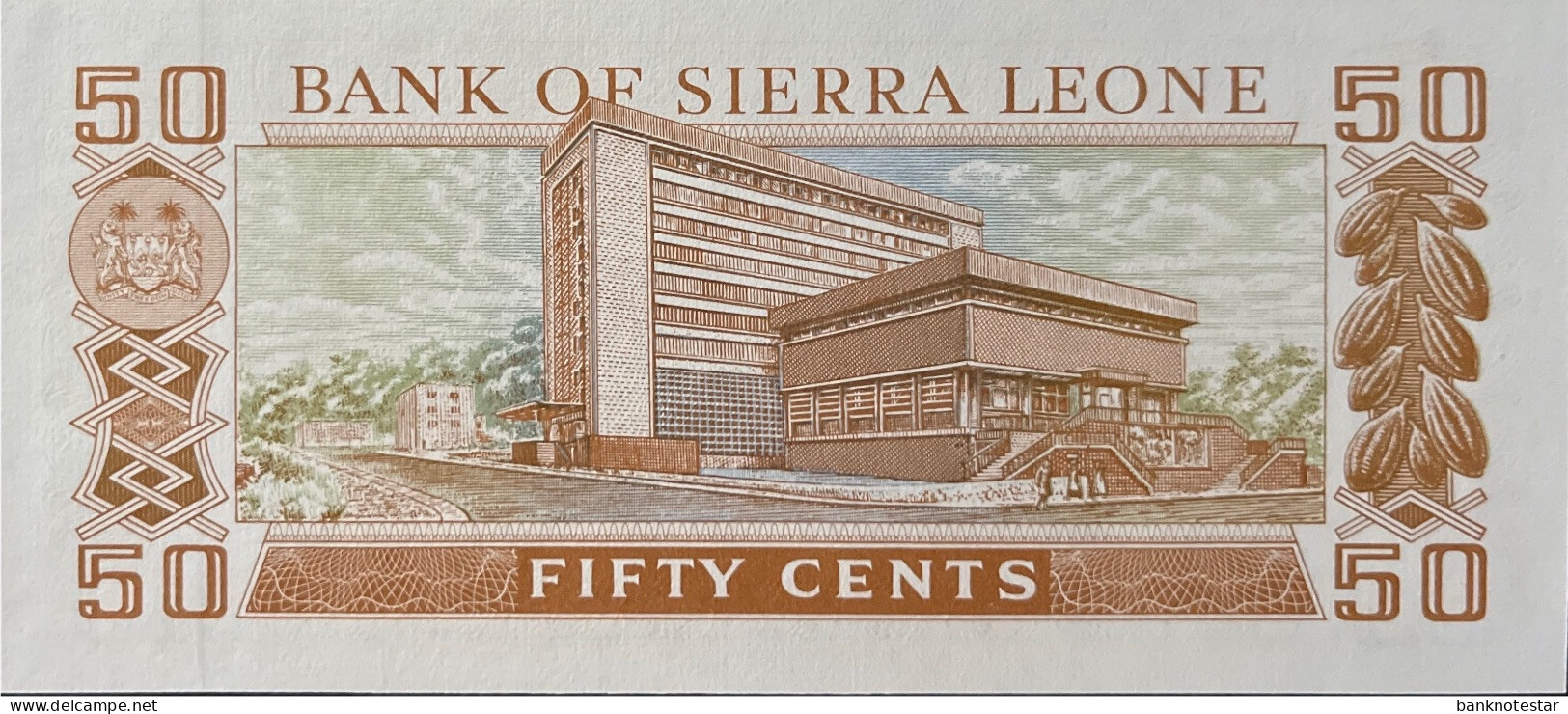 Sierra Leone 50 Cents, P-4e (4.8.1984) - UNC - Sierra Leone