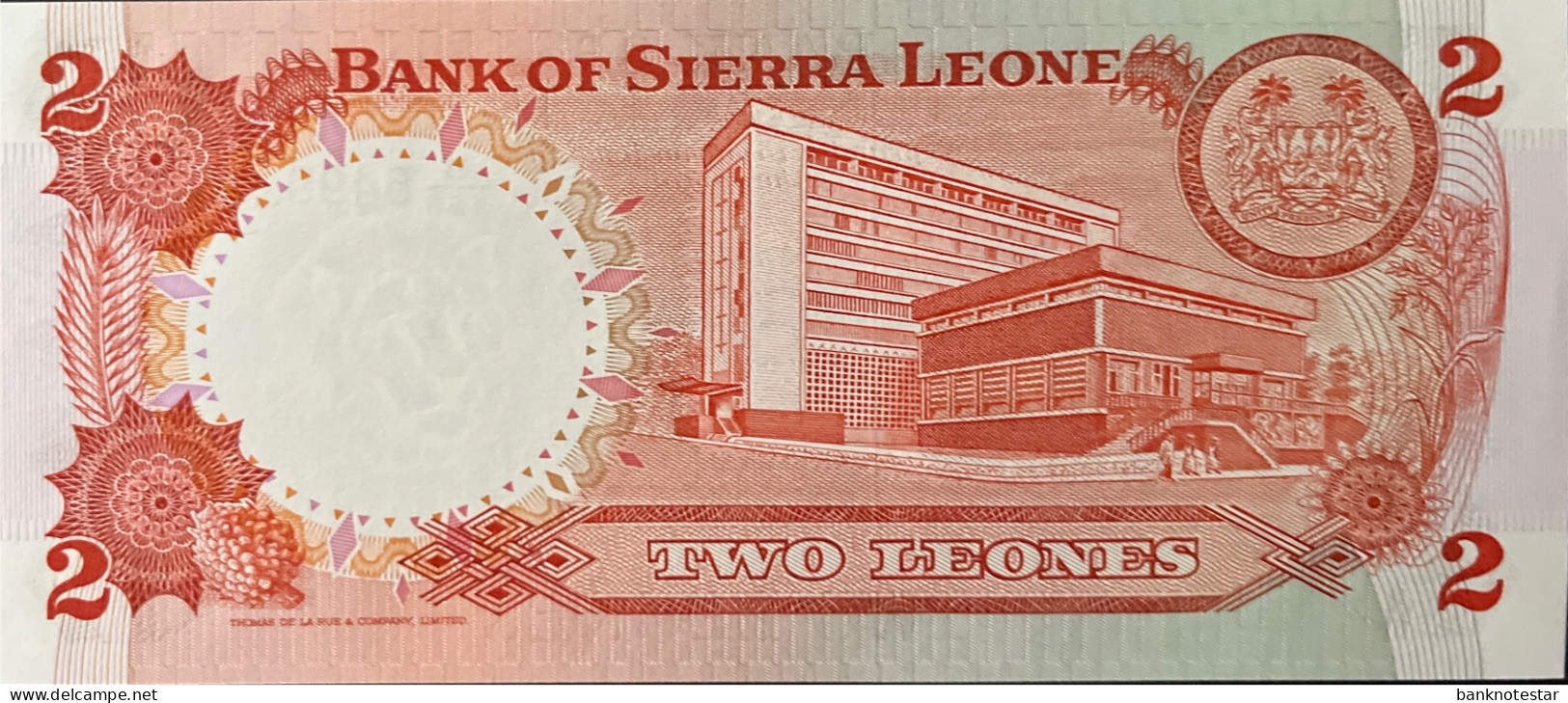 Sierra Leone 2 Leone, P-6h (4.8.1985) - UNC - Sierra Leona