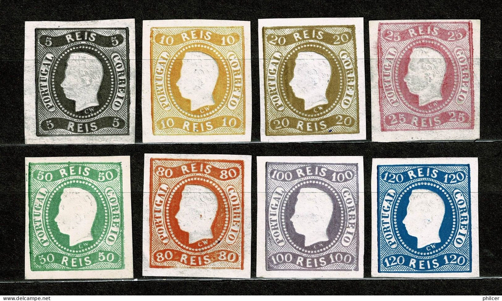 Portugal, 1866/7, # 19/26, MNG - Unused Stamps