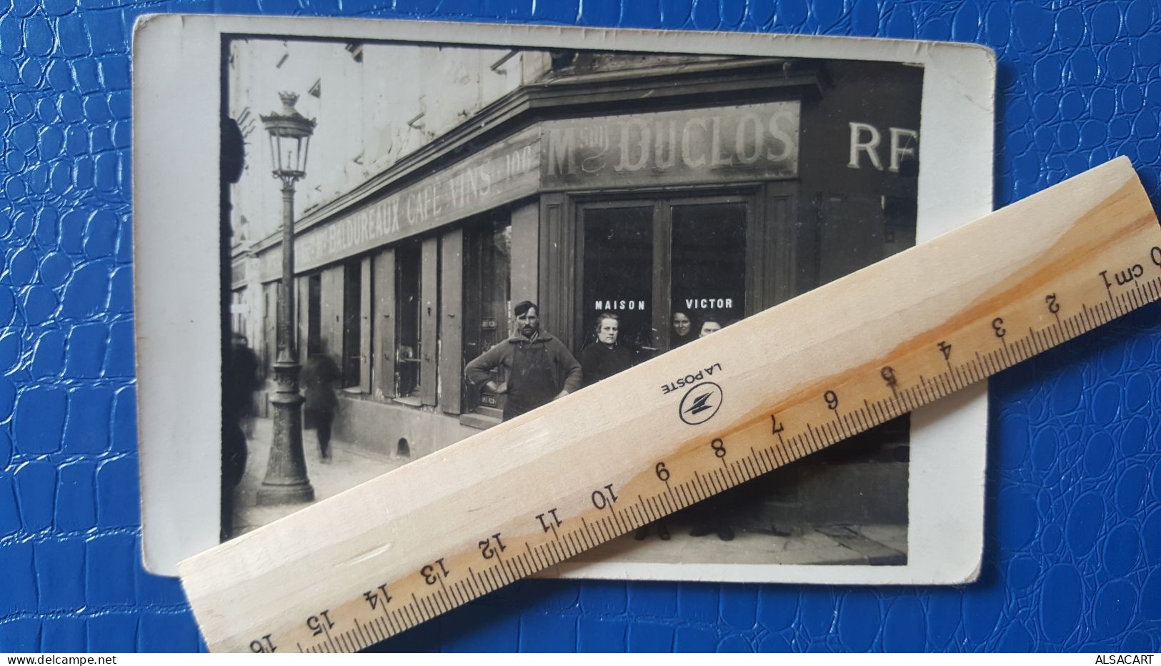 Carte Photo  Maison Duclos , Eugène Baldureaux  106 Rue De Bagnolet , Paris XX ème , Rare , Verifié Maps - Cafés, Hoteles, Restaurantes