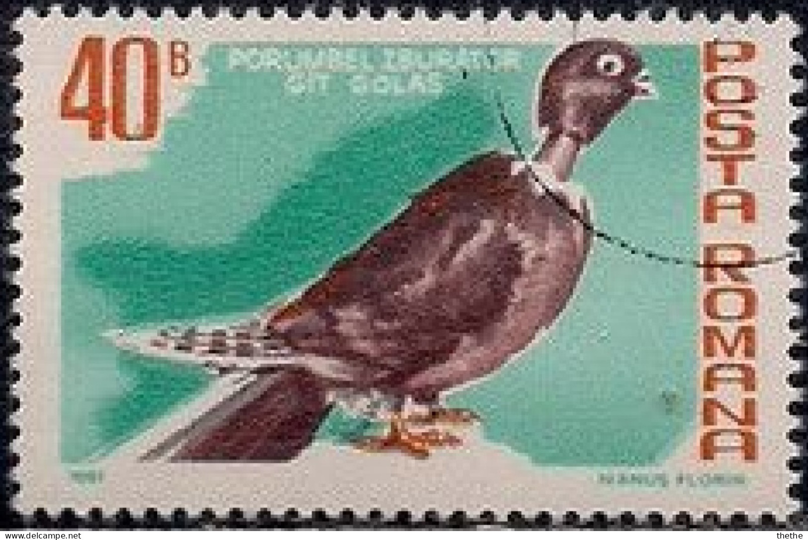 ROUMANIE - Pigeon à Cou Nu (Columba Livia Forma Domestica) - Used Stamps