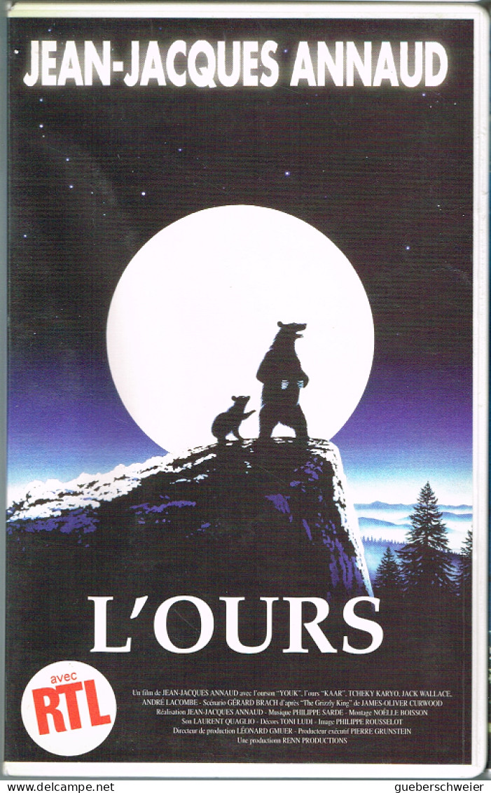 K7 VHS L'OURS De Jean-Jacques ANNAUD César 1989 De La Meilleure Réalisation Et Du Meilleur Montage - Action & Abenteuer