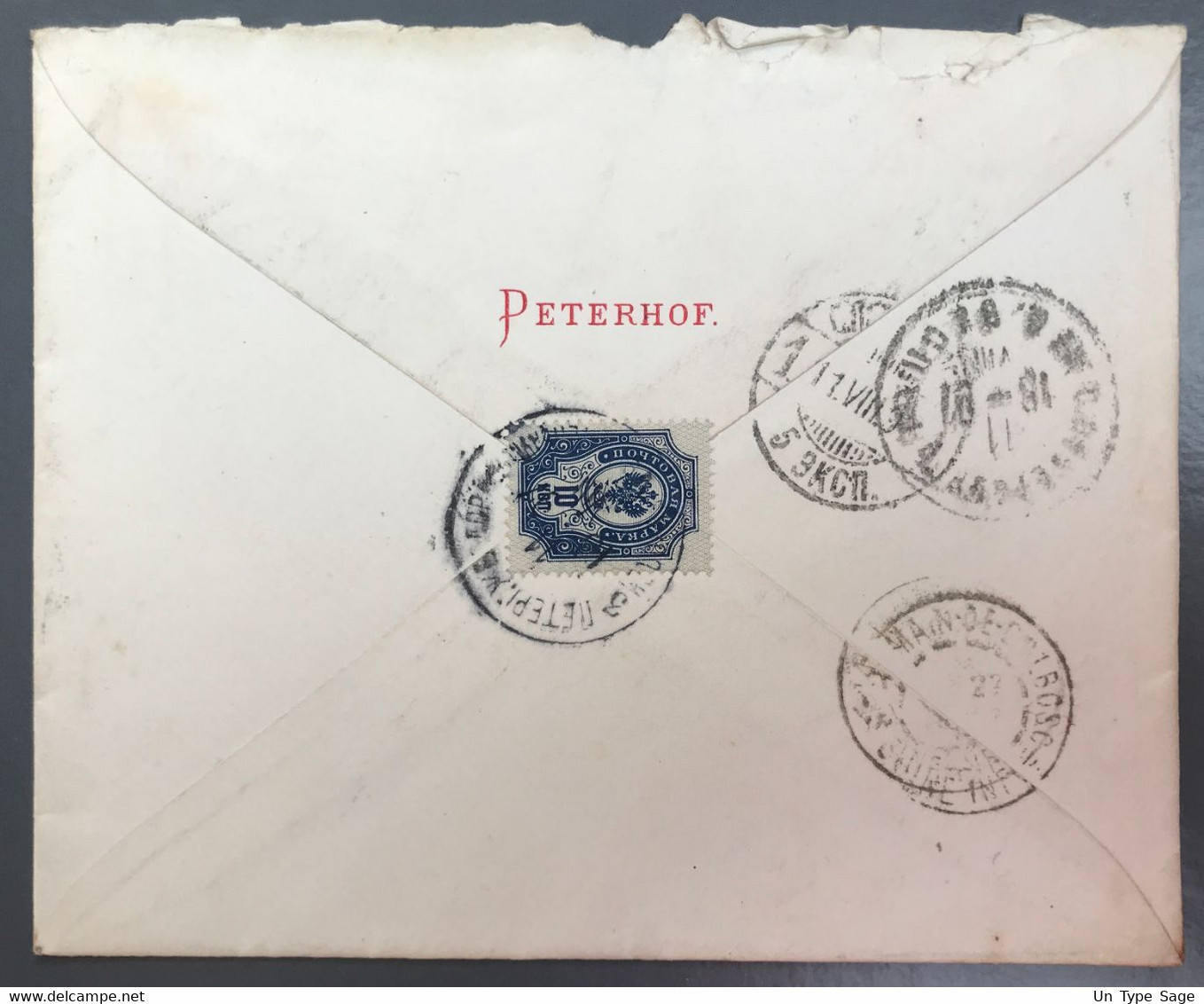 Russie Enveloppe Pour La France 11.10.1897 - (A1252) - Lettres & Documents