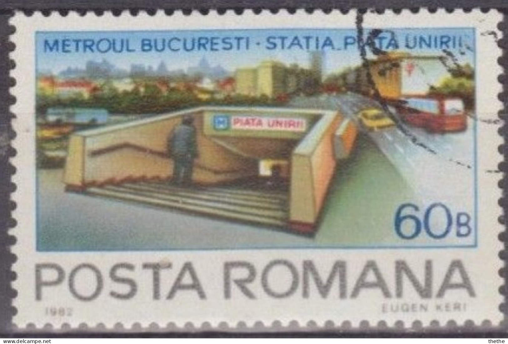 ROUMANIE - Accès à La Station De Métro Piața Unirii (Union Square) - Used Stamps