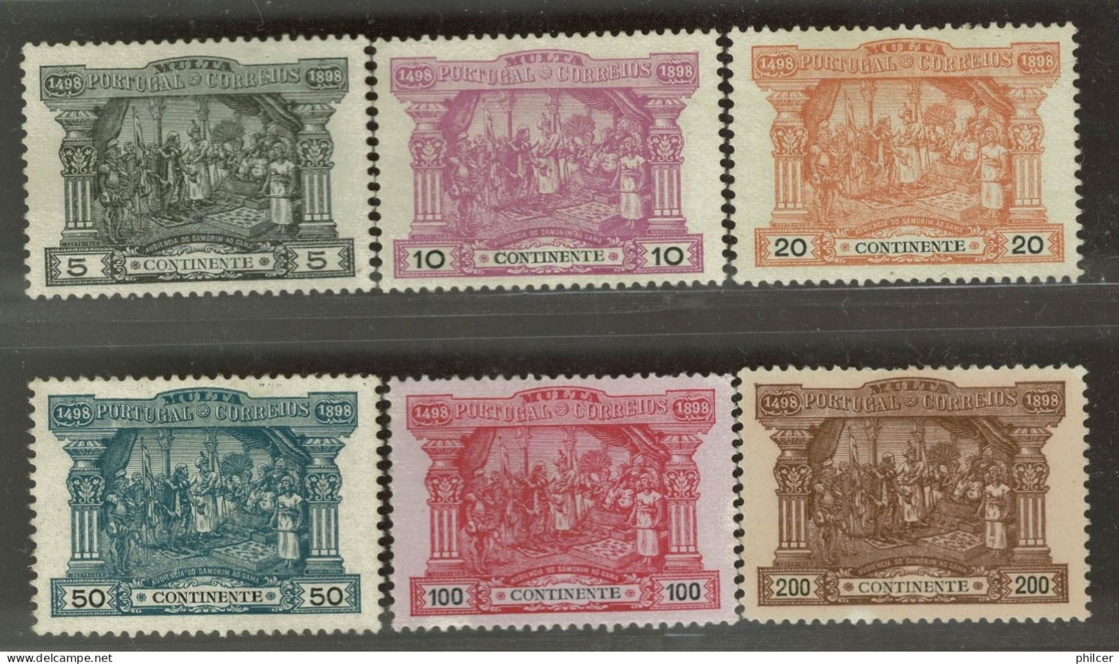 Portugal, 1898, # 1/6, Porteado, MNH - Unused Stamps