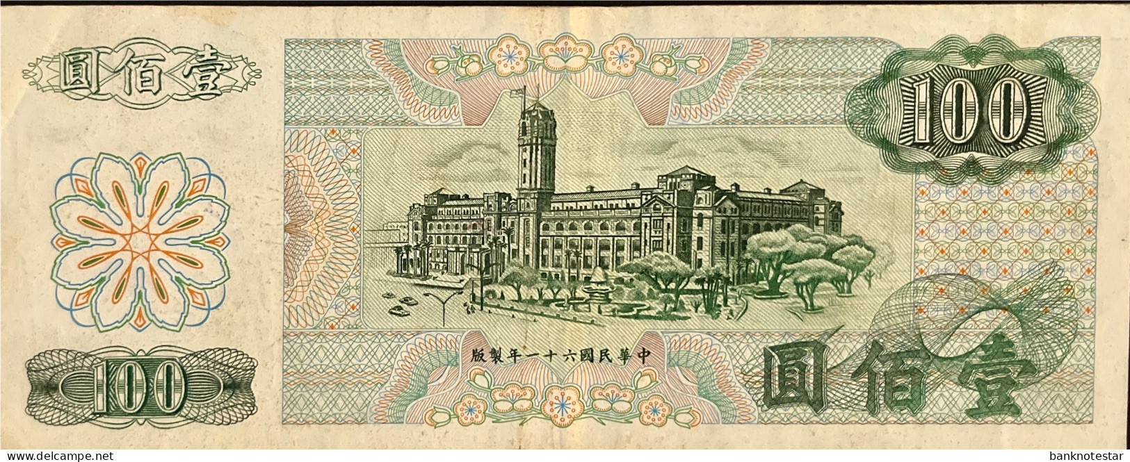 Taiwan 100 Yuan, P-1983 (1972) - Fine