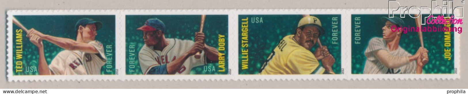 USA 4861BA-4864BA Viererstreifen (kompl.Ausg.) Postfrisch 2012 Baseballspieler (10162056 - Unused Stamps