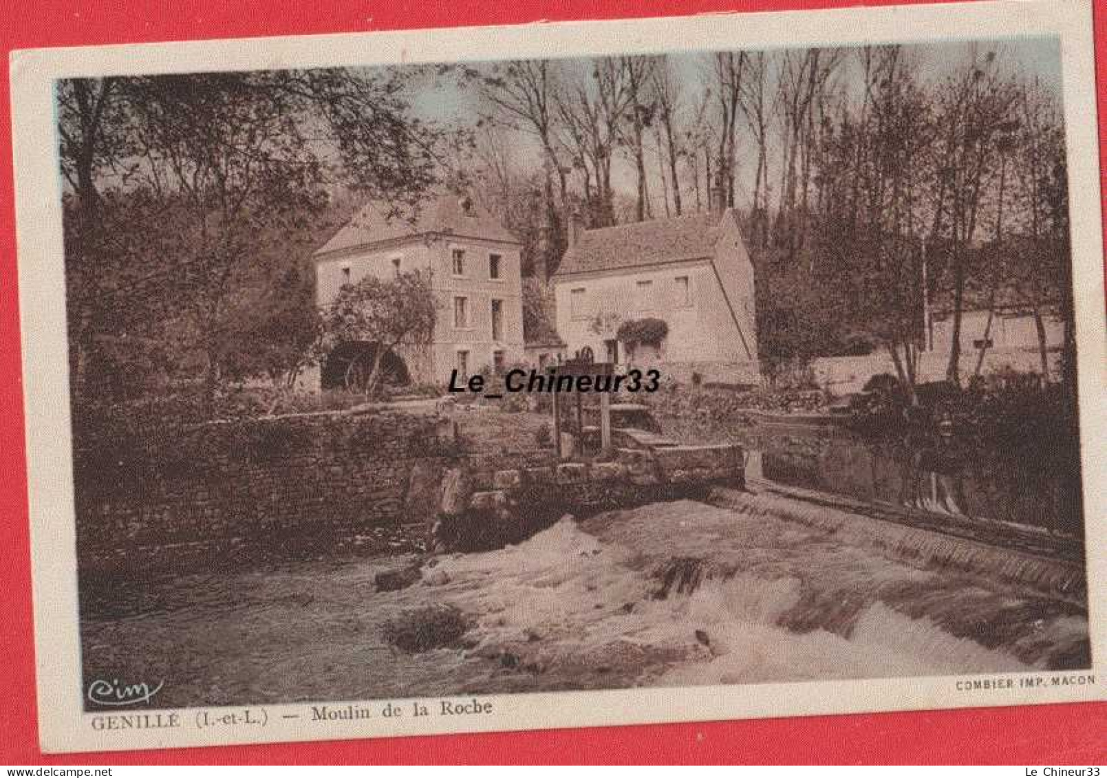 37 - GENILLE---Moulin De La Roche----colorisée - Genillé