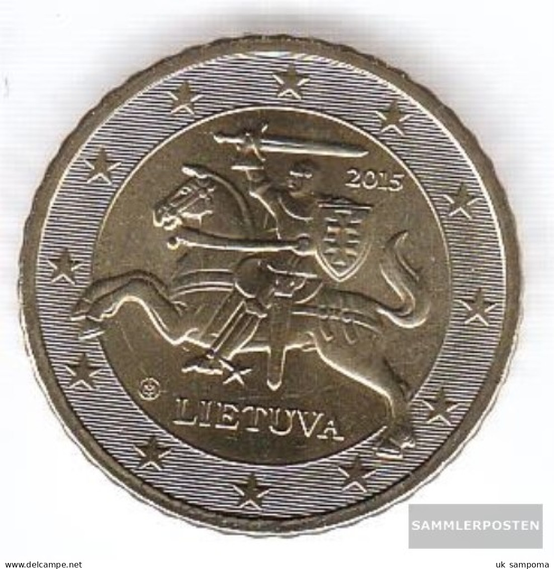 Lithuania LIT 6 2015 Stgl./unzirkuliert Stgl./unzirkuliert 2015 Kursmünze 50 Cent - Lituanie