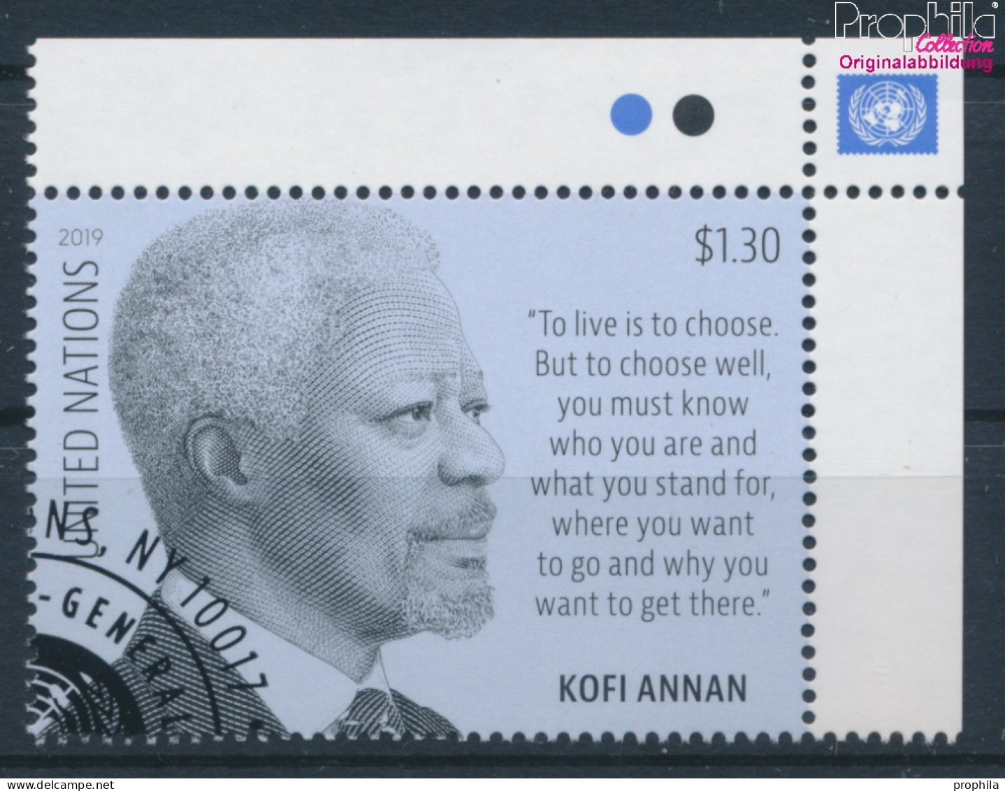 UNO - New York 1711 (kompl.Ausg.) Gestempelt 2019 Kofi Annan (10159931 - Used Stamps