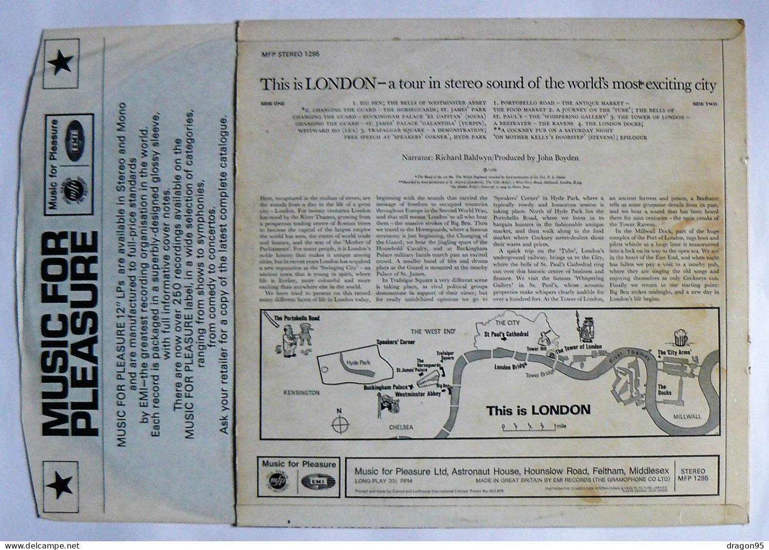 LP Richard BALDWYN : This Is London - MFP 1295 - UK - 1969 - Strumentali