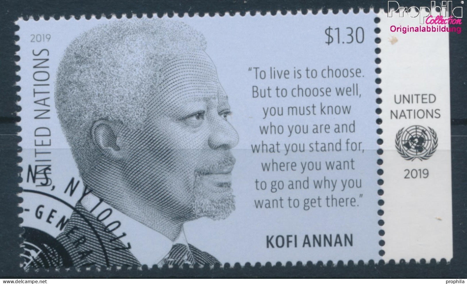 UNO - New York 1711 (kompl.Ausg.) Gestempelt 2019 Kofi Annan (10159939 - Oblitérés