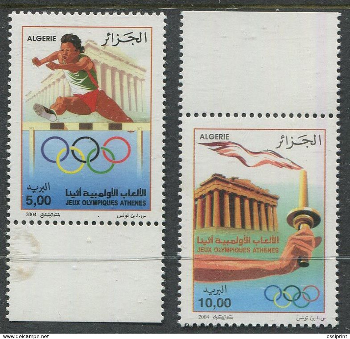 Algerie:Algeria:Unused Stamps Athens Olympic Games 2004, MNH - Summer 2004: Athens