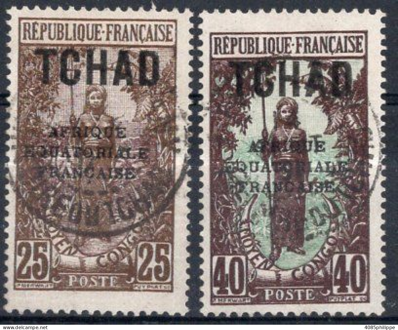 TCHAD Timbres-poste  N° 26 & 29 Oblitérés TB Cote 2€50 - Used Stamps