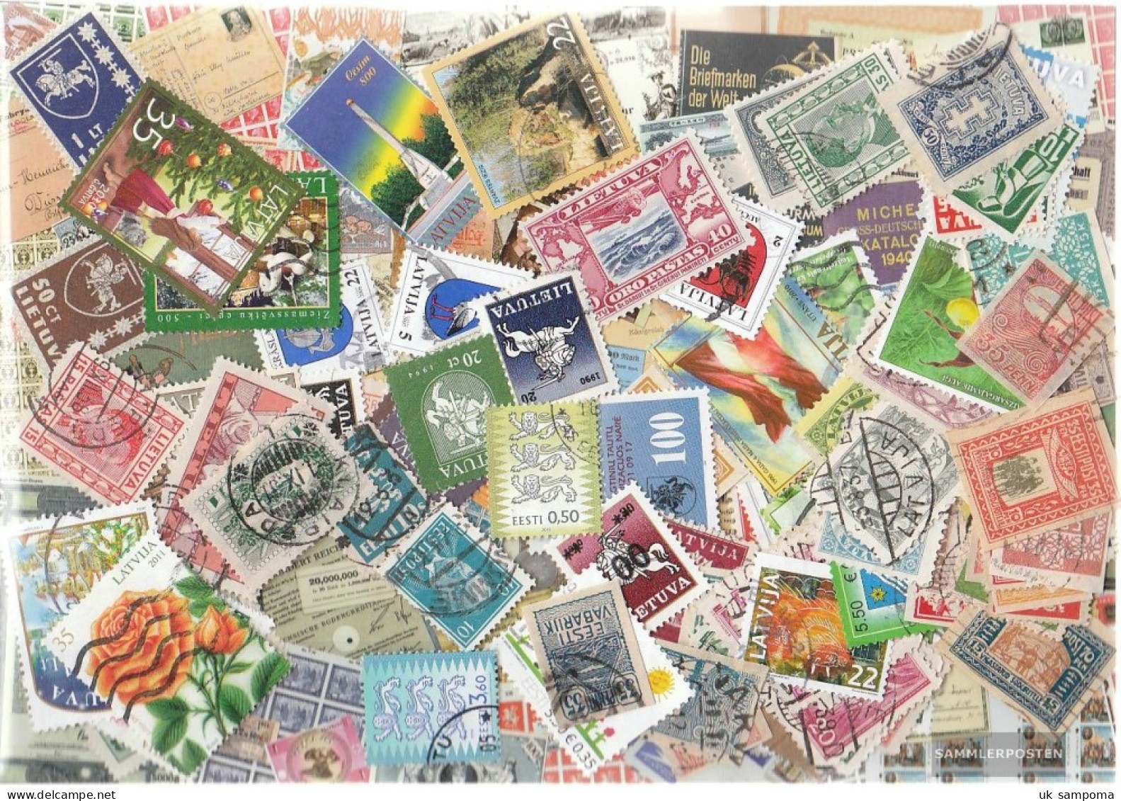 Former Soviet Union 400 Different Stamps  Baltic States - Collezioni