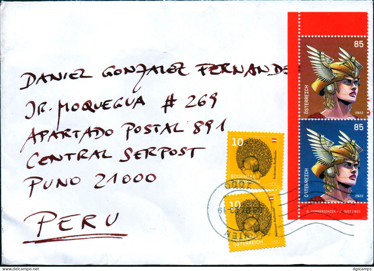 Austria 2023 Michel Bl 135 Stamps. Mythology: Mercury In Rome, Hermes In Greece. - Mythology