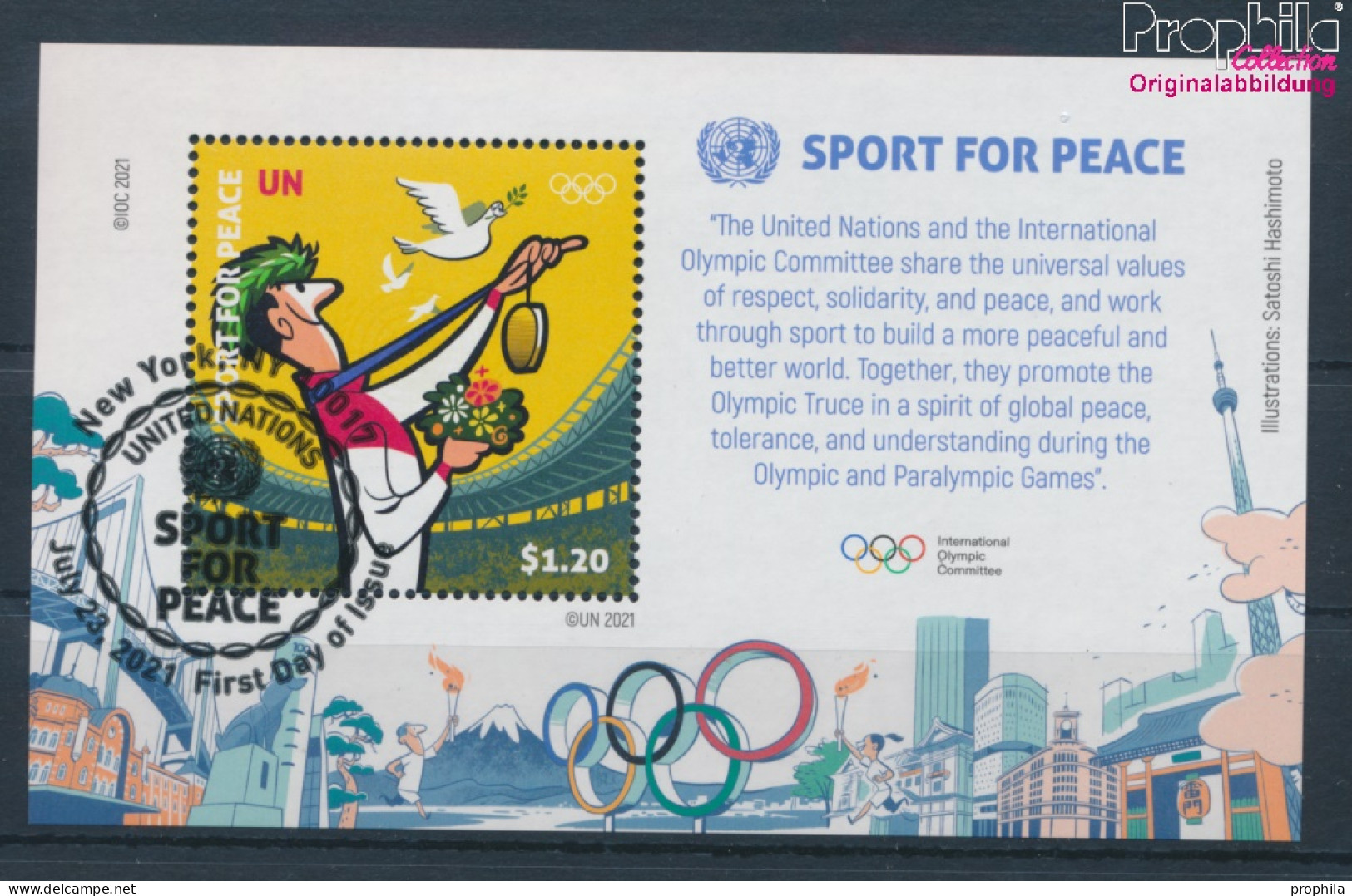 UNO - New York Block68 (kompl.Ausg.) Gestempelt 2021 Olympische Sommerspiele (10159875 - Used Stamps