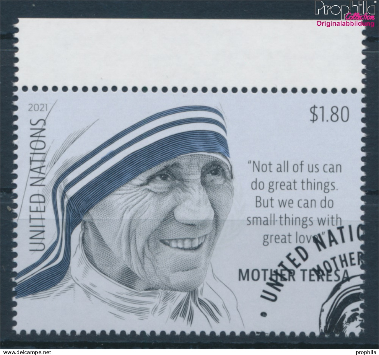 UNO - New York 1803 (kompl.Ausg.) Gestempelt 2021 Mutter Teresa (10159858 - Oblitérés
