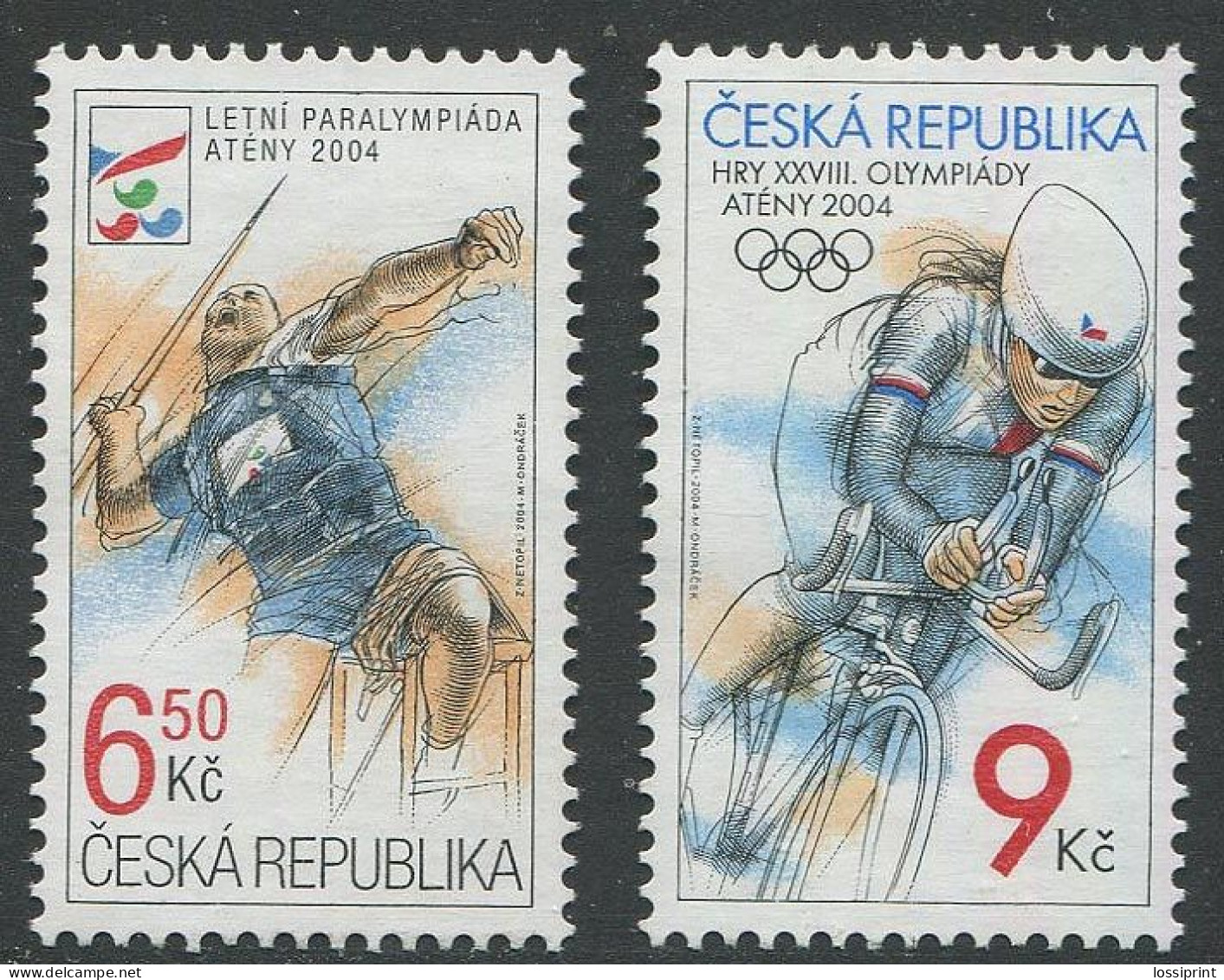 Czech:Unused Stamps Athens Olympic Games 2004, MNH - Summer 2004: Athens