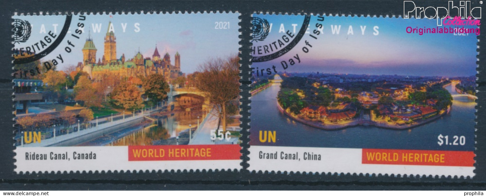 UNO - New York 1804-1805 (kompl.Ausg.) Gestempelt 2021 UNESCO Welterbe (10159854 - Used Stamps