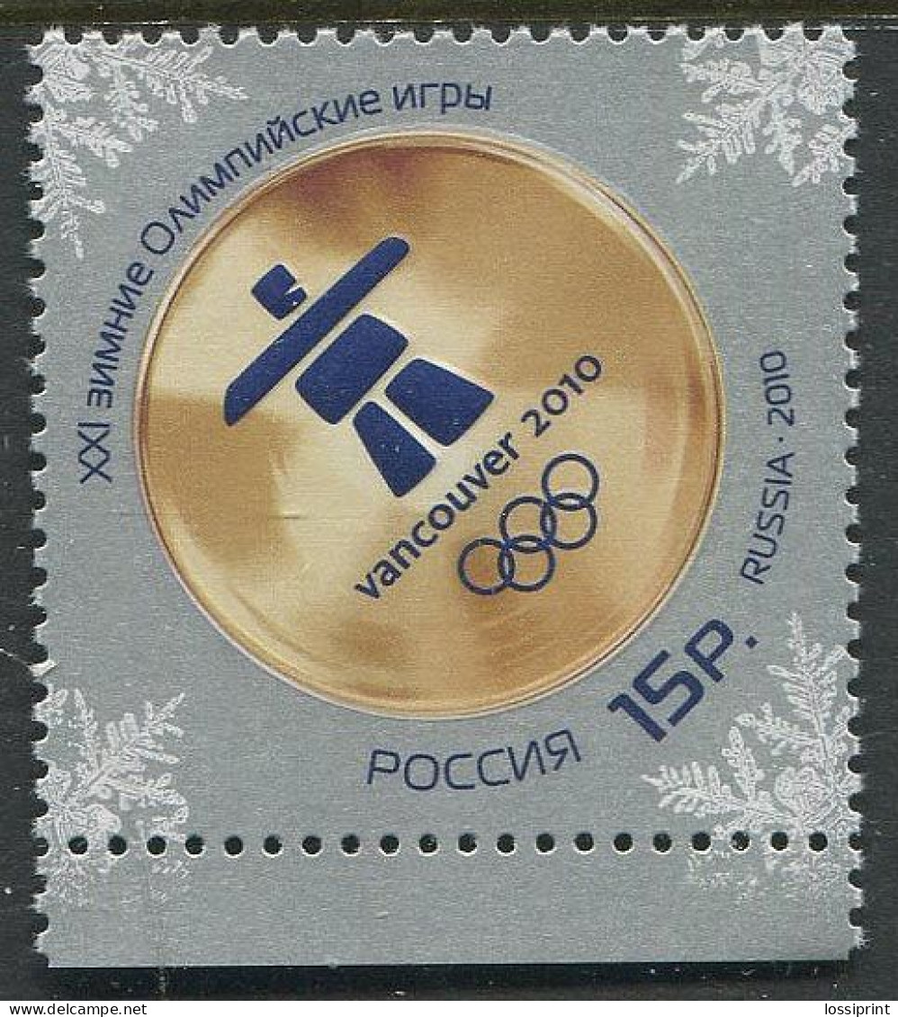 Russia:Unused Stamp Vancouver Olympic Games 2010, MNH - Winter 2010: Vancouver