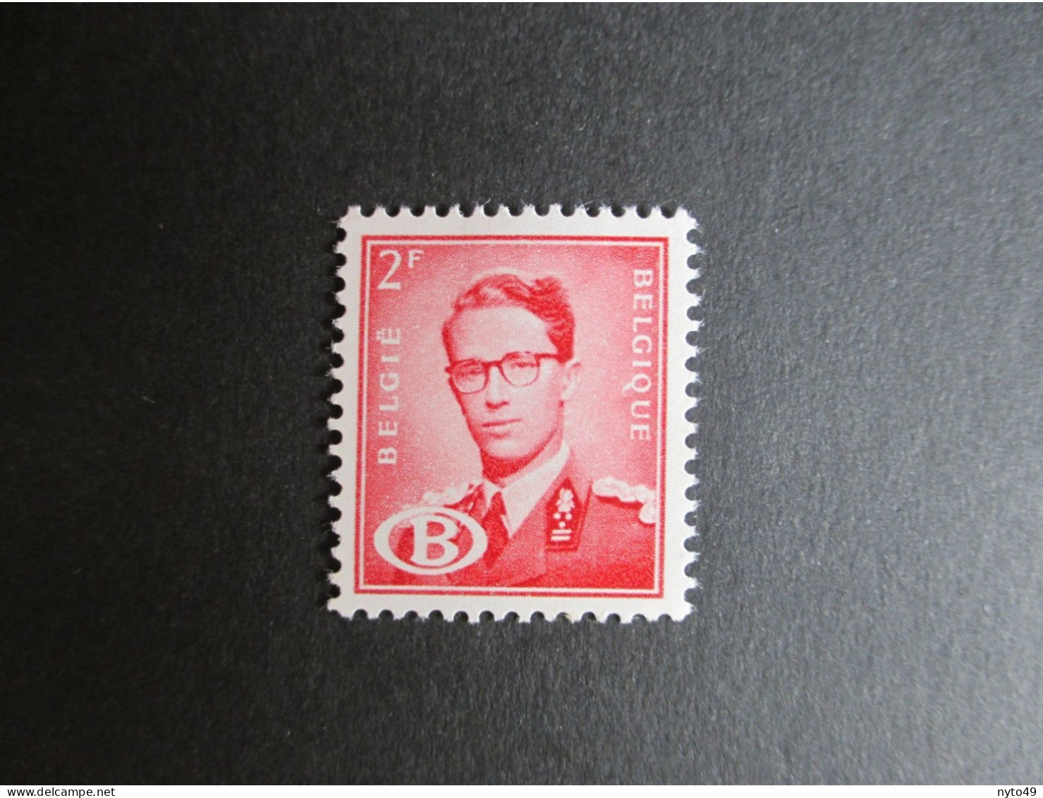 S 58 - Boudewijn 2F Rood - MH * - OCB € 20 à € 1.00 - Mint