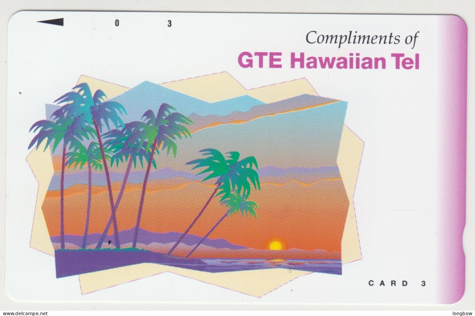 Hawaii N°33 - 1993 Complimentary Card (Black Arrow) 1.500ex Mint - Hawaï