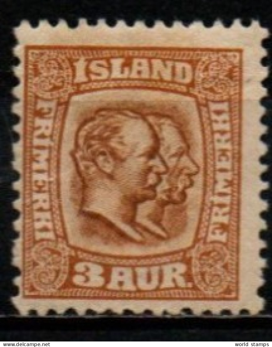 ISLANDE 1907-8 * - Neufs