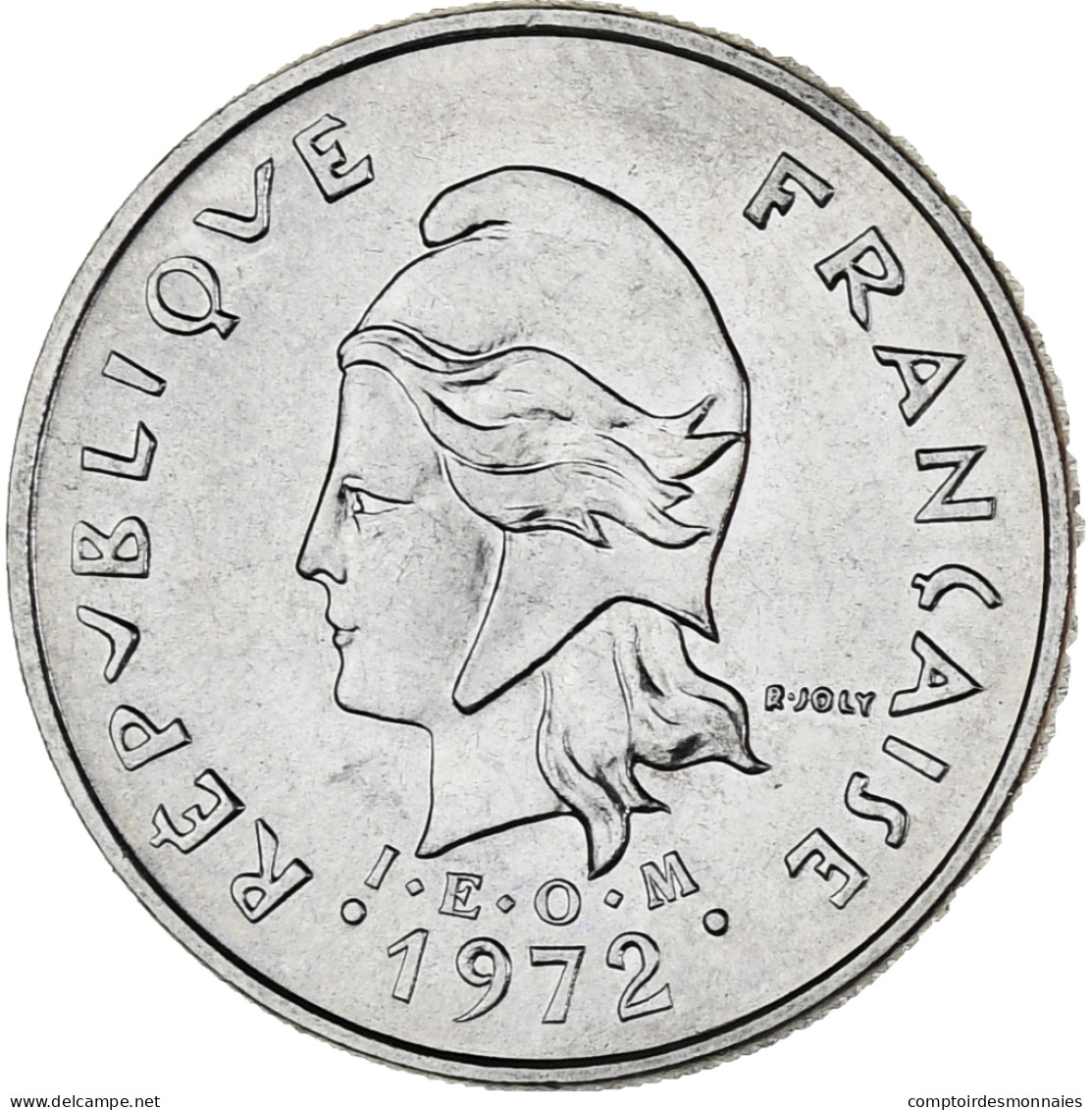 Polynésie Française, 10 Francs, 1972, Paris, SUP, Nickel, KM:8 - Frans-Polynesië