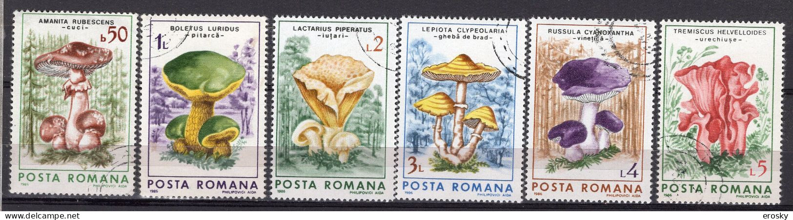 S1480 - ROMANIA ROUMANIE Yv N°3696/701 - Usado