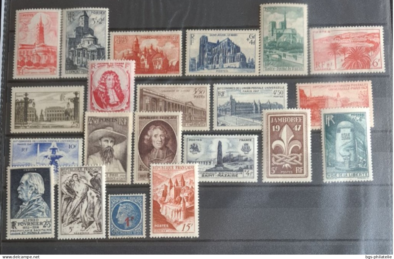 Timbres De France Neufs *(avec Charnières). Année 1947. - 1940-1949