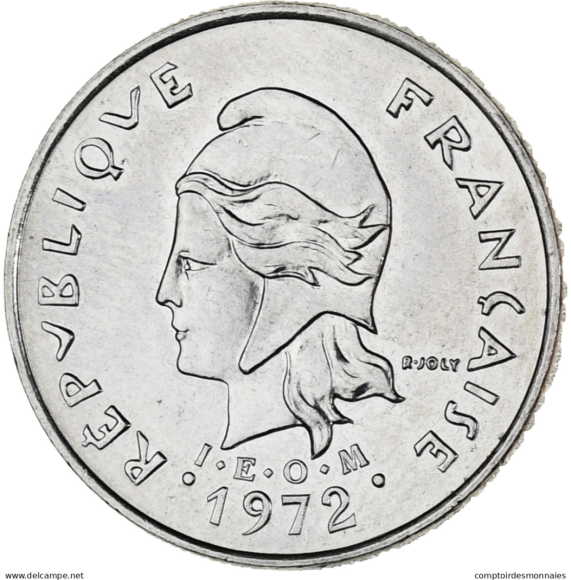 Polynésie Française, 10 Francs, 1972, Paris, SUP, Nickel, KM:8 - Französisch-Polynesien