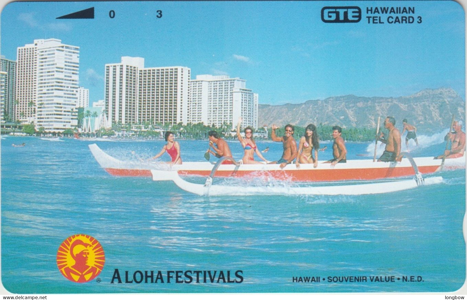 Hawaii N°61 - 1993 - Canoe Aloha Festival 1.000ex. Mint - Hawaï