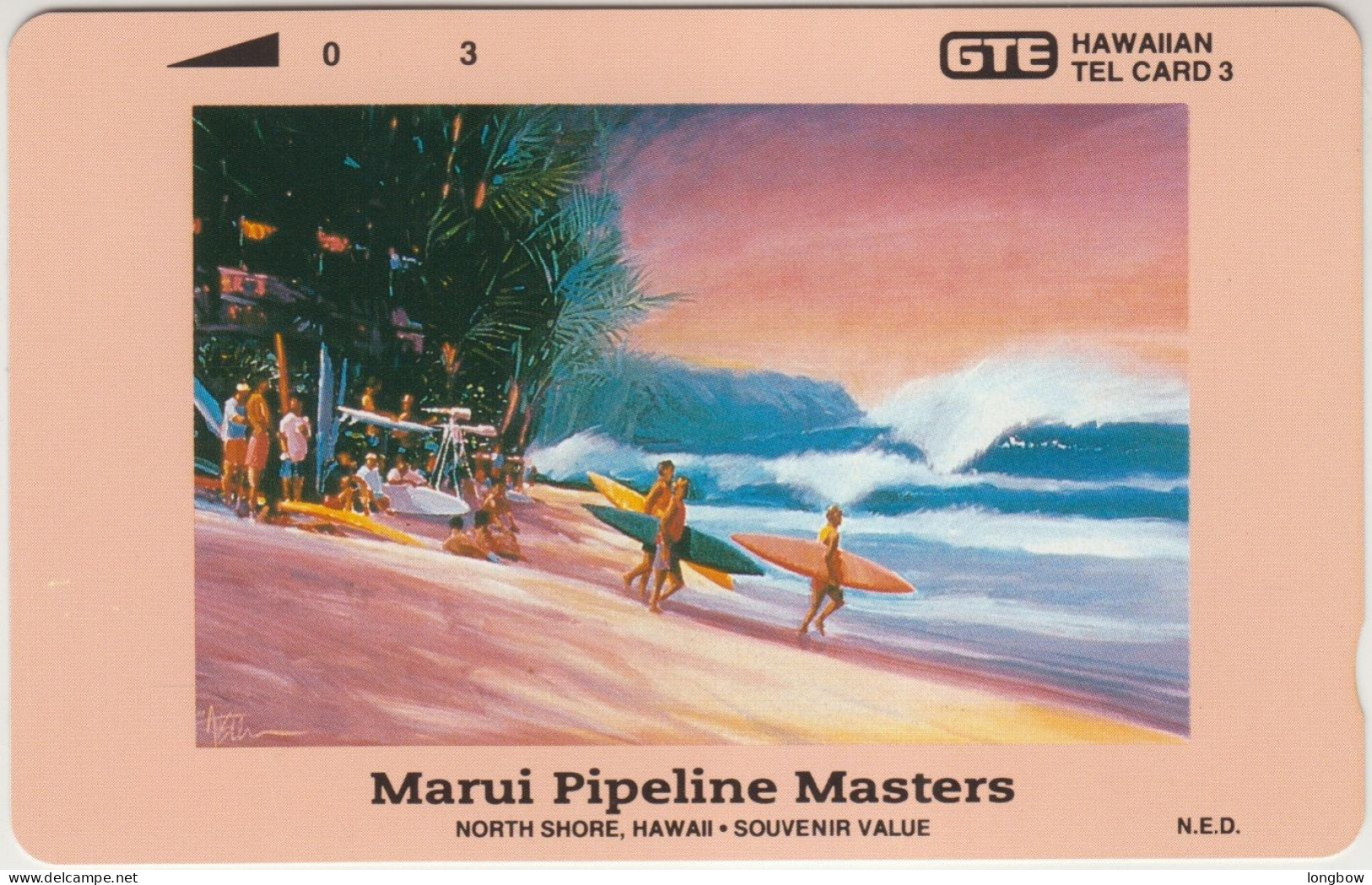Hawaii Private Cards N°24 - 1994 Coors Light Pipeline Masters 4.000ex. Mint - Hawaii