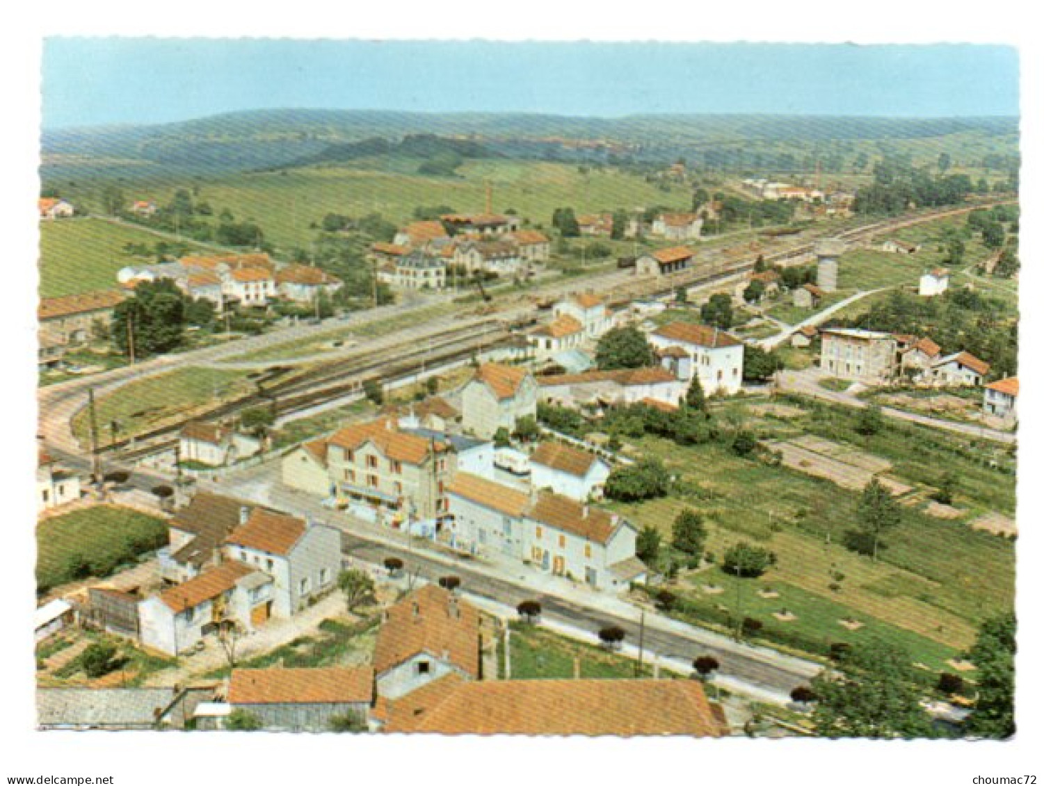 GF (70) 174, Jussey, Sofer A70 J52 1002, Vue Aérienne, Le Quartier De La Gare Et L'Hotel Des Trois Canards - Jussey