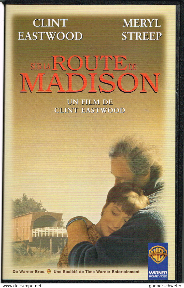 K7 VHS - SUR LA ROUTE DE MADISON Avec Clint Eastwood Et Meryl Streep - Commedia
