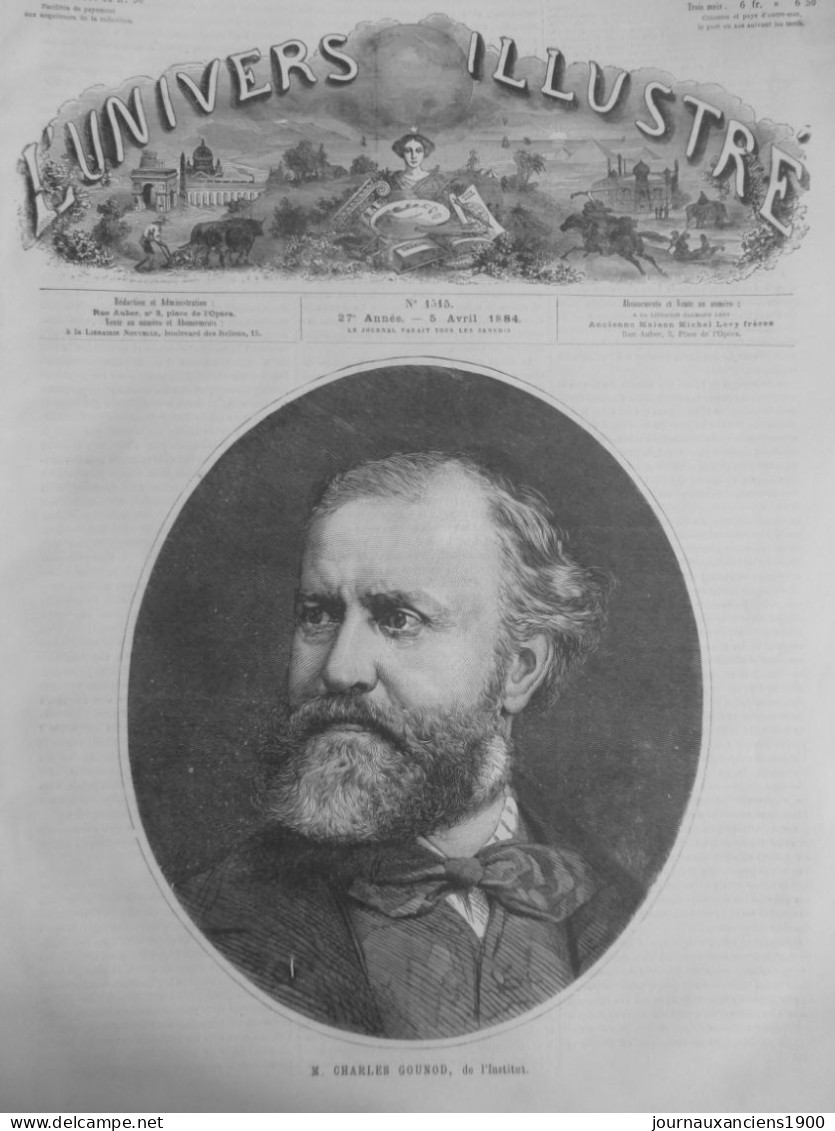 1888 GOUNOD CHARLES CINQ MARS FAUST PHRYNE DRAMES SACRES  8 JOURNAUX ANCIENS - Sonstige & Ohne Zuordnung