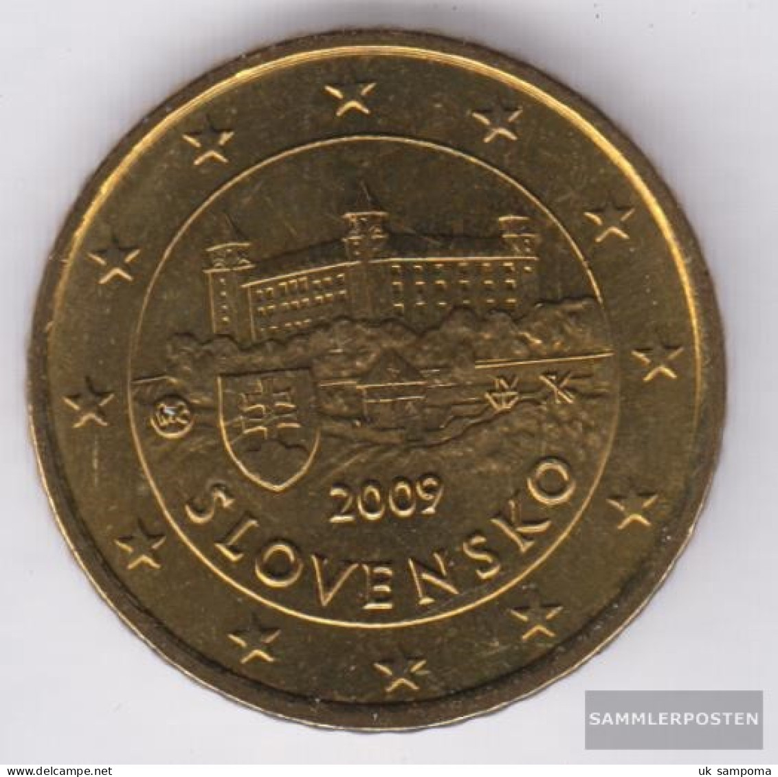 Slovakia Sk 6 2009 Stgl./unzirkuliert Stgl./unzirkuliert 2009 Kursmünze 50 CENT - Slovakia