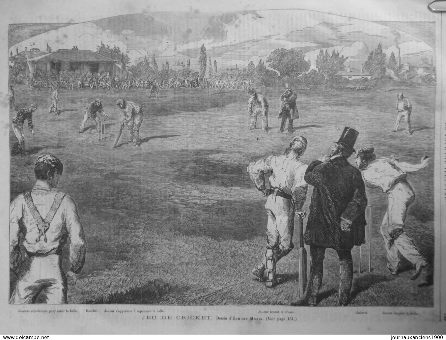 1864  CRICKET 4 JOURNAUX ANCIENS - Sonstige & Ohne Zuordnung