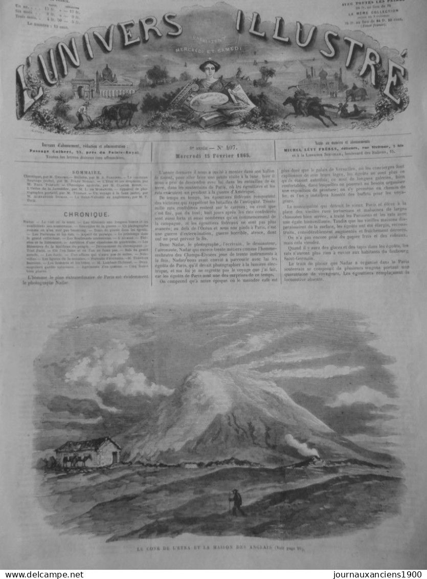 1879 VOLCAN ETNACOULEE LAVE ERUPTION 4 JOURNAUX ANCIENS - Sonstige & Ohne Zuordnung