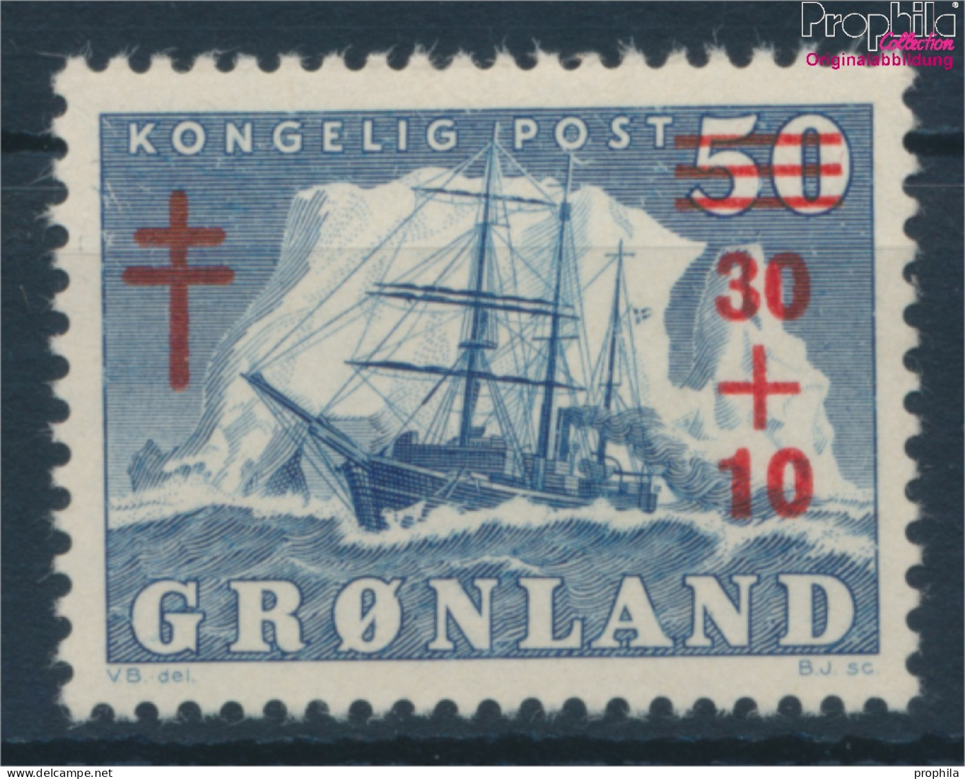 Dänemark - Grönland 40 (kompl.Ausg.) Postfrisch 1958 Kampf Gegen Tuberkulose (10176677 - Ongebruikt