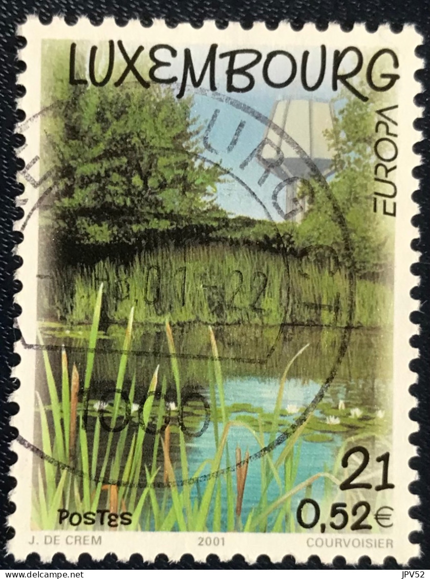 Luxembourg - Luxemburg - C18/29 - 2001 - (°)used - Michel 1531 - Europa - Water Natuurlijke Rijkdom - Oblitérés