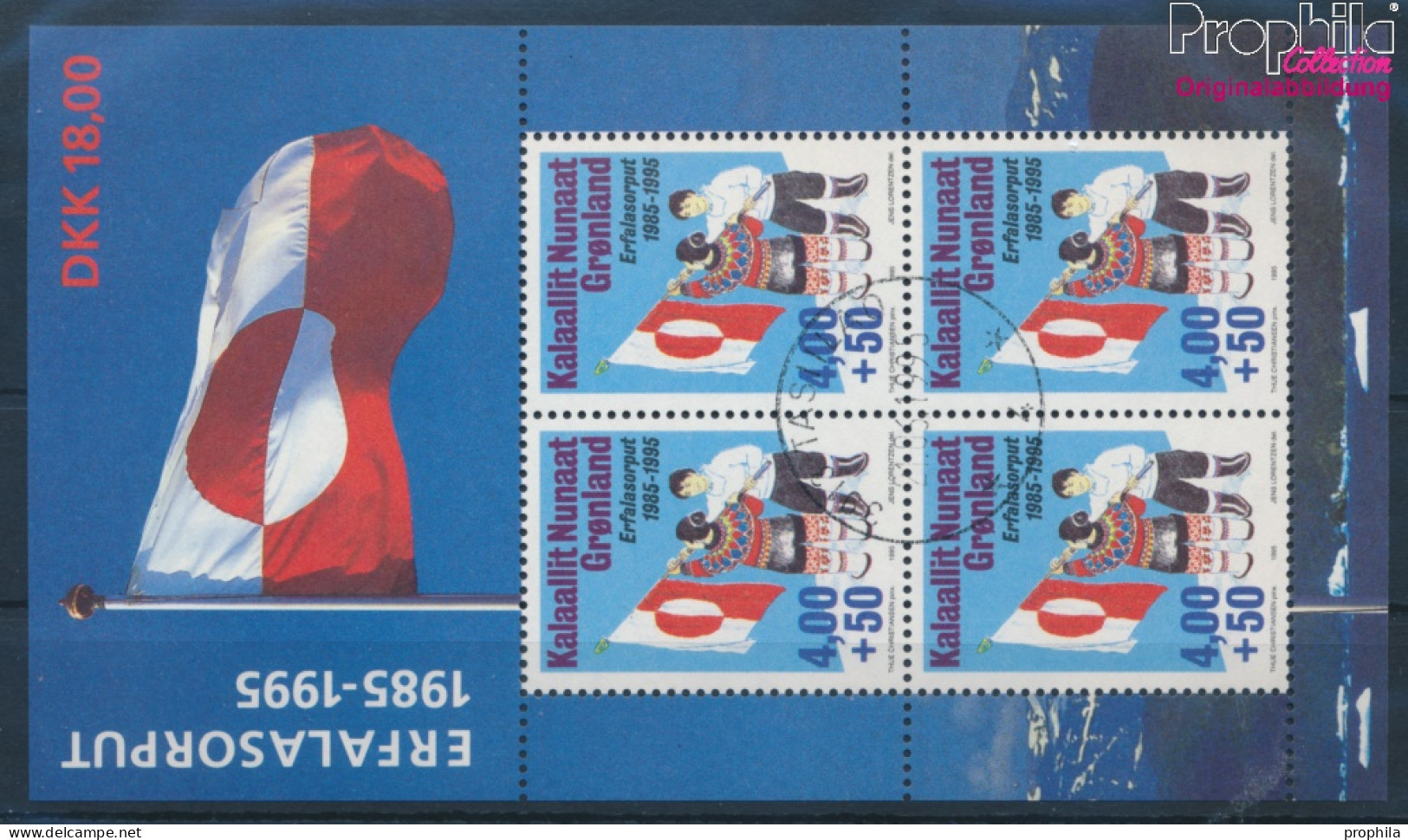 Dänemark - Grönland Block9 (kompl.Ausg.) Gestempelt 1995 Grönländische Flagge (10176655 - Used Stamps